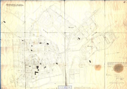 Plan kanalizacji miejskiej z 1904 r.
