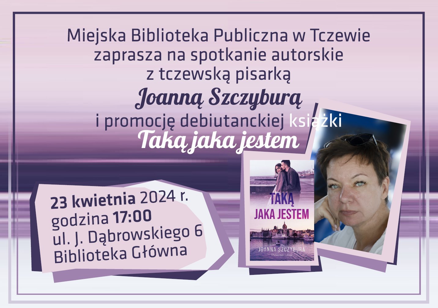 Spotkanie autorskie - Joanna Szczybura -Taką jaka jestem