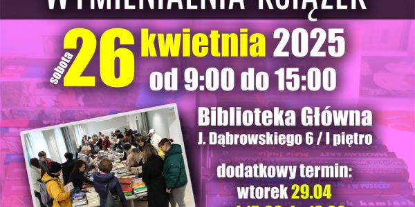 Wymienialnia Książek 26.04.2025 r.
