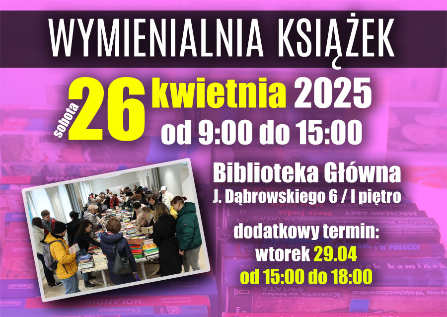 Wymienialnia Książek 26.04.2025 r.