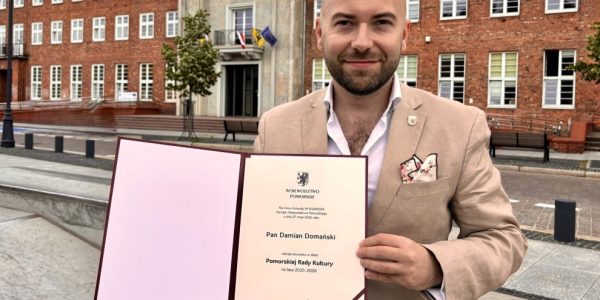 Damian Domański z powołaniem do Pomorskiej Rady Kultury