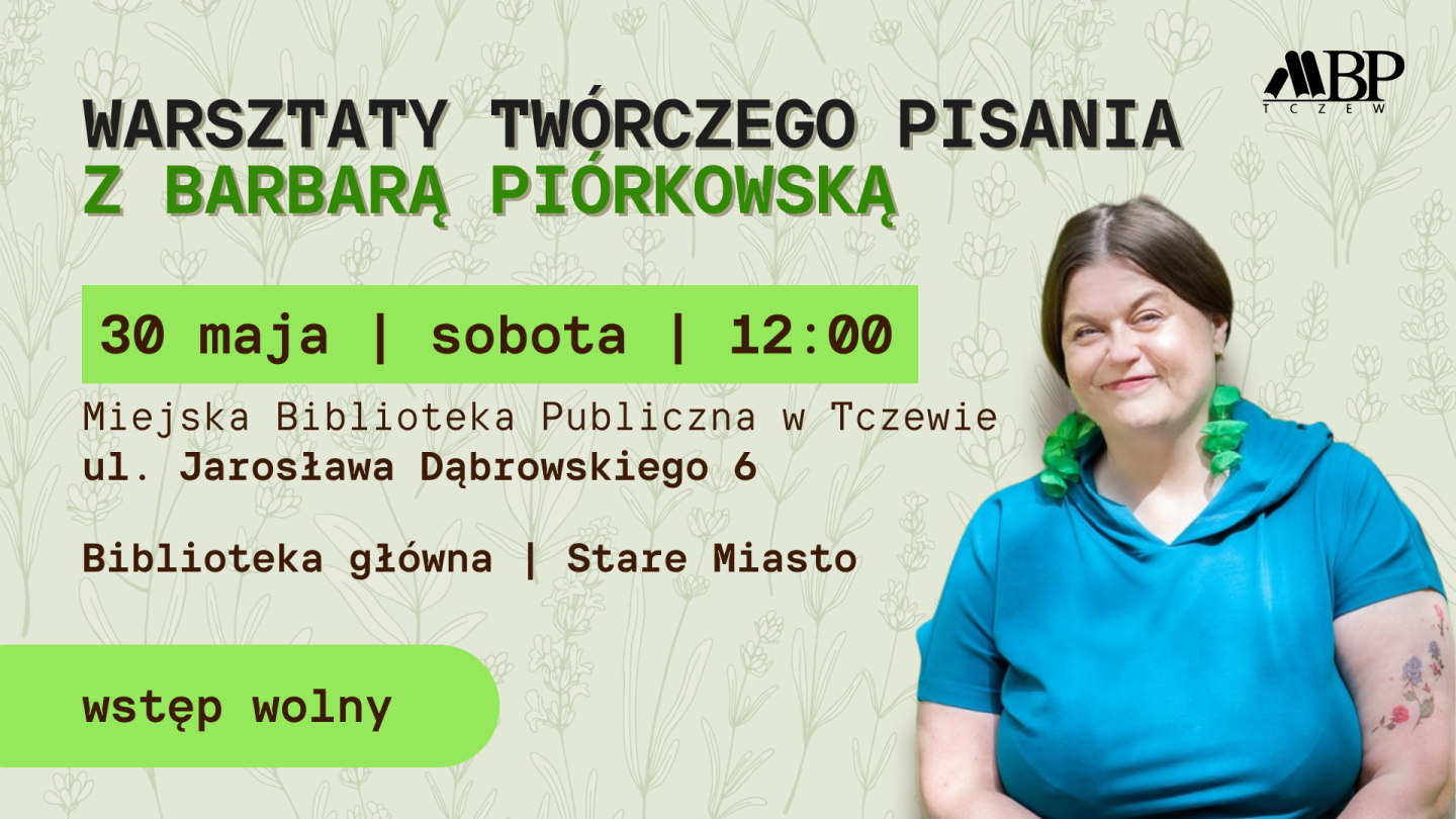 warsztaty pisarskie dla dorosłych z Barbarą Piórkowską