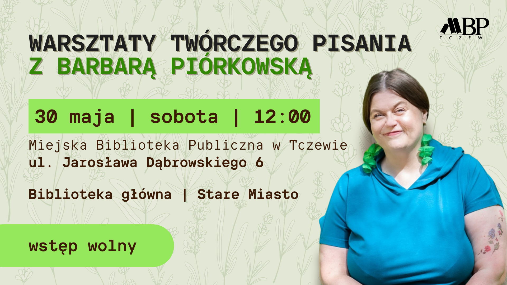 warsztaty pisarskie dla dorosłych z Barbarą Piórkowską