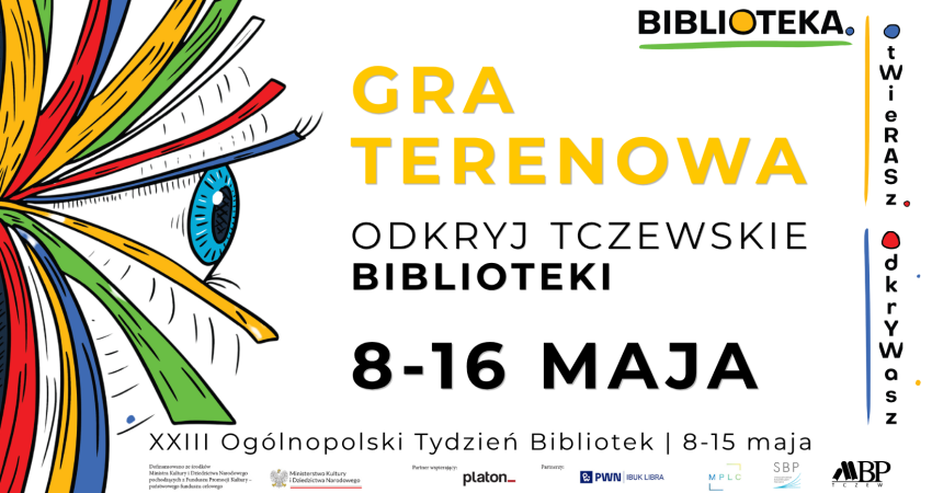 GRA TERENOWA ODKRYJ TCZEWSKIE BIBLIOTEKI 8-16 MAJA