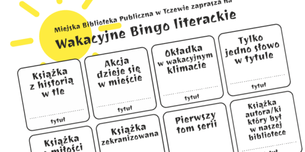 Wakacyjne Bingo Literackie