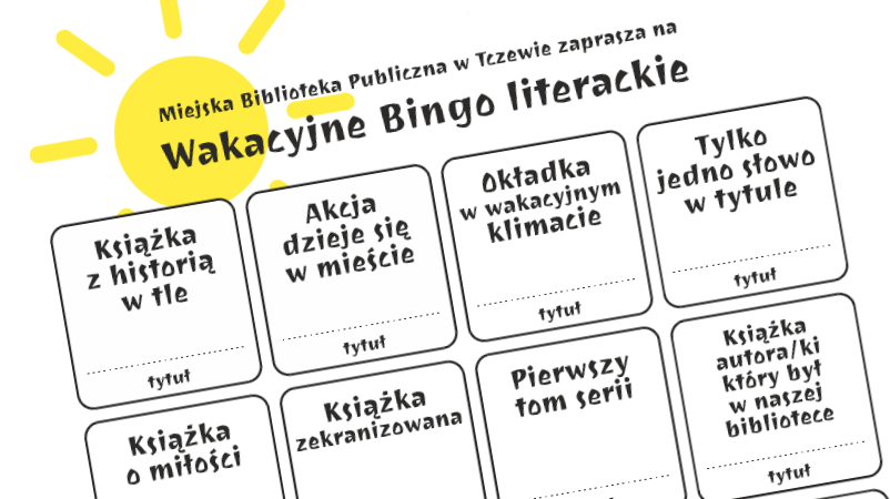 Wakacyjne Bingo Literackie