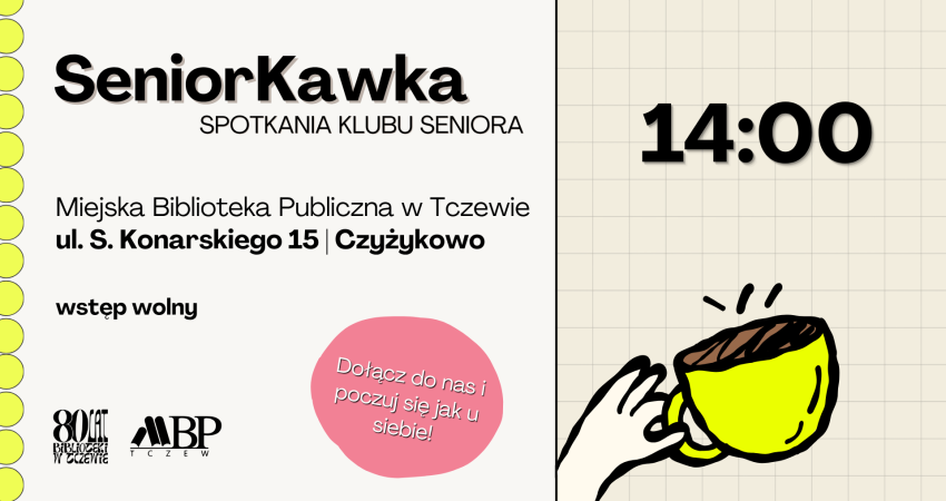 SeniorKawka | spotkania dla seniorów w bibliotece na Czyżykowie