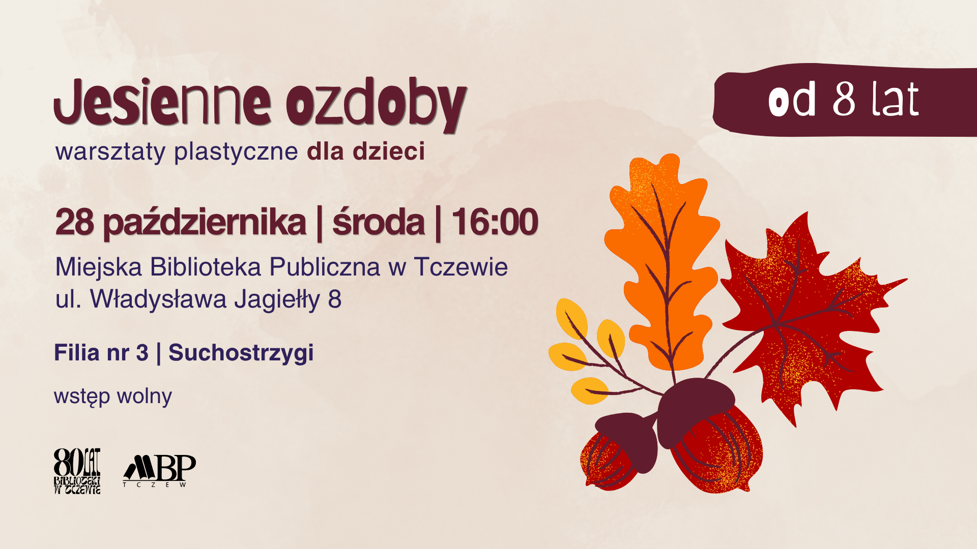 Jesienne ozdoby - warsztaty dla dzieci