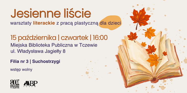 Jesienne liście – warsztaty literackie z pracą plastyczną dla dzieci