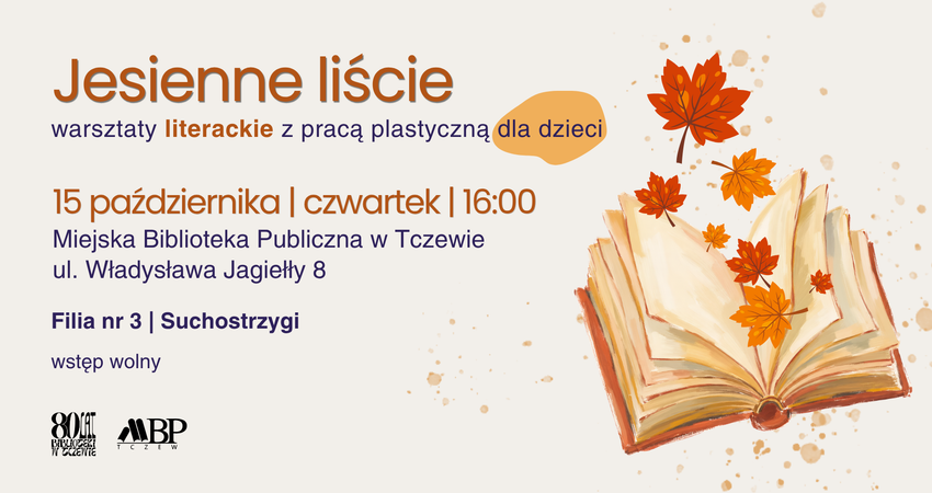 Jesienne liście – warsztaty literackie z pracą plastyczną dla dzieci