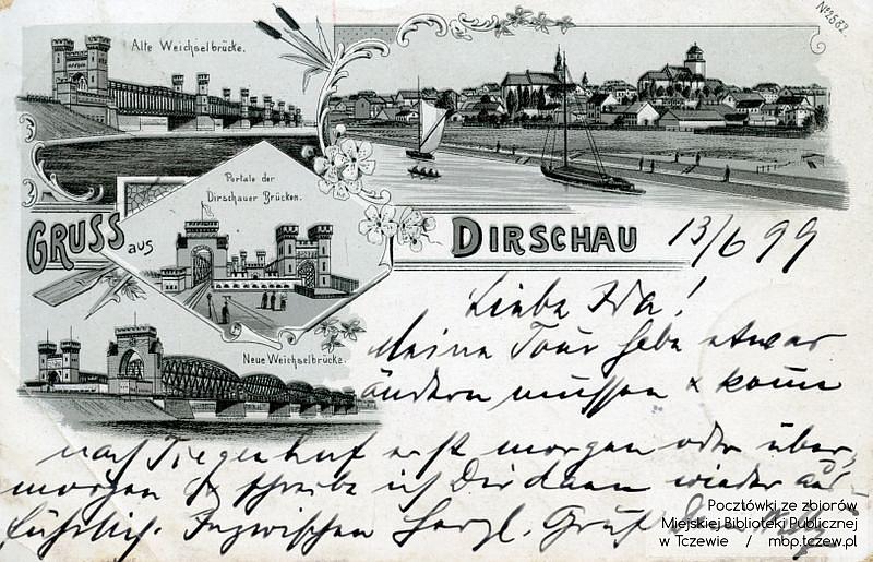 Pocztówki przedstawiające dawny Tczew