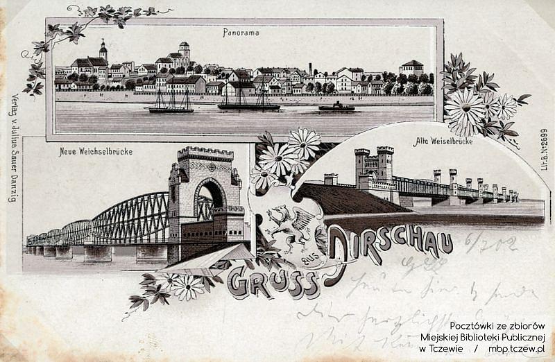 Pocztówki przedstawiające dawny Tczew