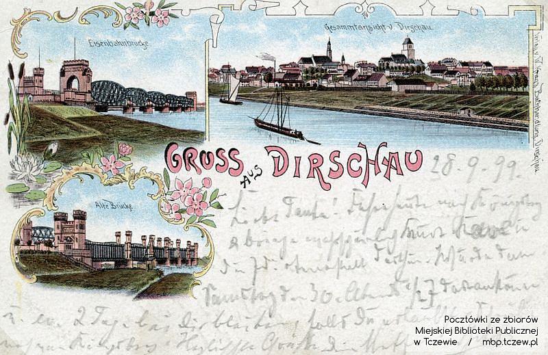 Pocztówki przedstawiające dawny Tczew
