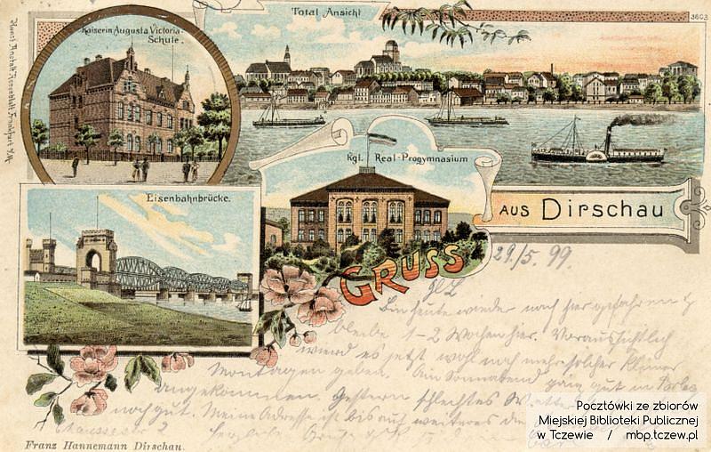 Pocztówki przedstawiające dawny Tczew